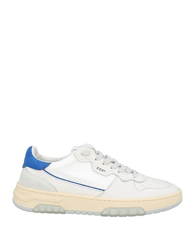 ED PARRISH Sneakers Off white Leather, Textile fibres