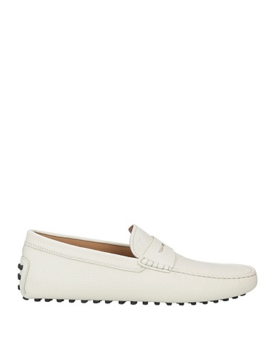 TOD'S Mocassino Bianco Pelle di bufalo