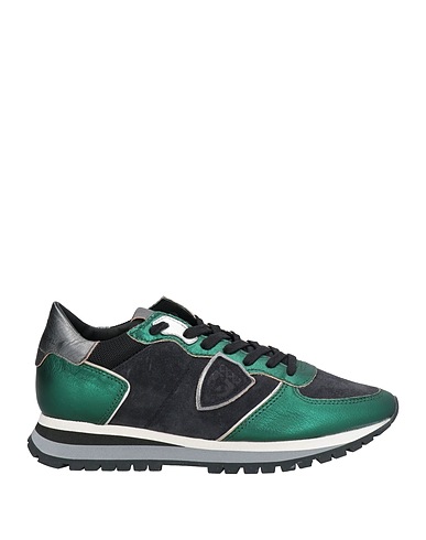 PHILIPPE MODEL Sneakers Black Leather, Textile fibers