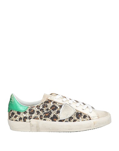PHILIPPE MODEL Sneakers Light grey 50% Leather, 50% Textile fibers