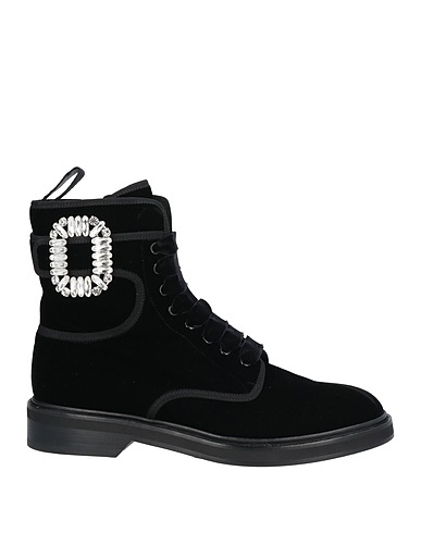 ROGER VIVIER Ankle boot Black 100% Textile fibers