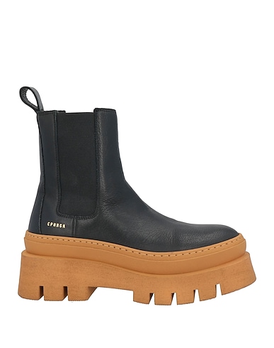 COPENHAGEN STUDIOS Ankle boot Black Calfskin, Rubber