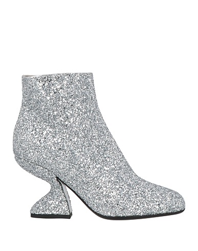 FERRAGAMO Ankle boot Silver 100% Leather