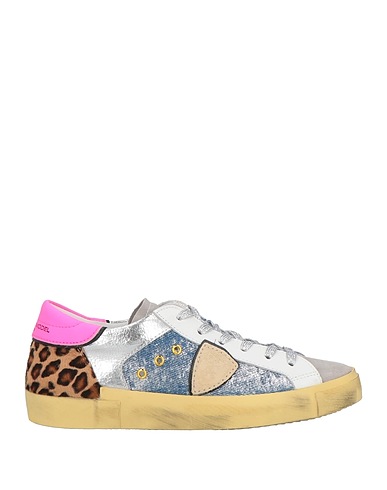 PHILIPPE MODEL Sneakers Azul marino Cuero, Fibras textiles