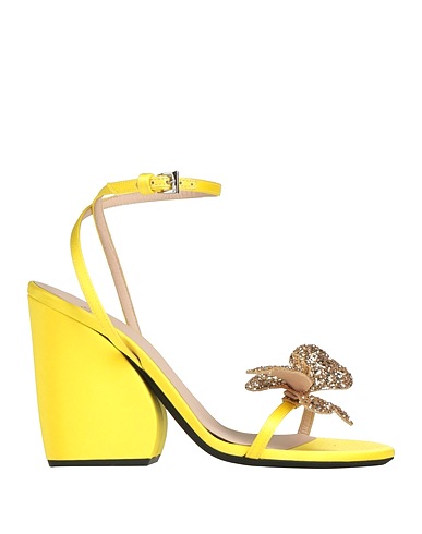 N°21 Sandals Yellow Textile fibres