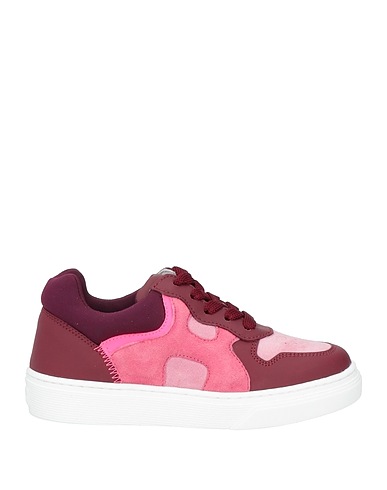 HOGAN Sneakers JUNIOR Pink Leather, Textile fibres