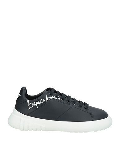 EMPORIO ARMANI Sneakers Black 100% Cow leather