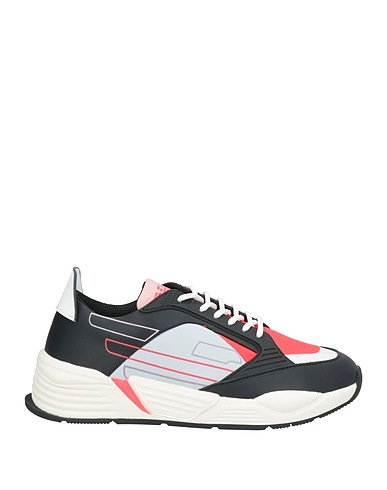 EMPORIO ARMANI Sneakers Black 100% Cow leather, Thermoplastic polyurethane, Polyurethane