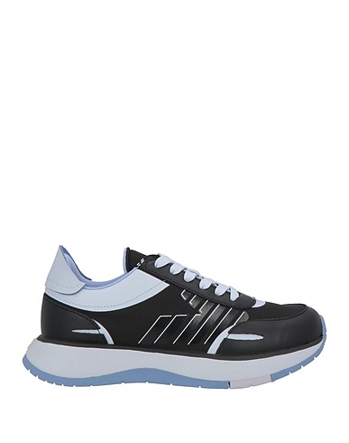 EMPORIO ARMANI Sneakers Black 100% Polyester, Cow leather