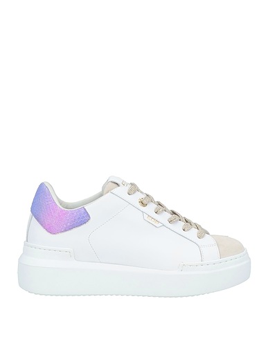 ED PARRISH Sneakers Weiß Leder, Gewebefasern