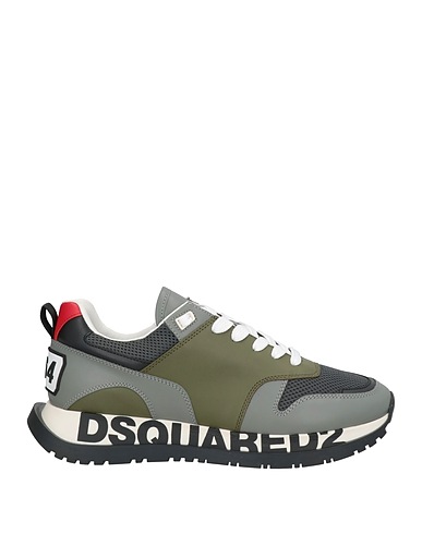 DSQUARED2 Sneakers Lead Calfskin, Textile fibers