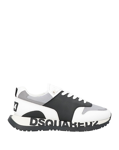 DSQUARED2 Sneakers Gris Piel de ternera, Fibras textiles