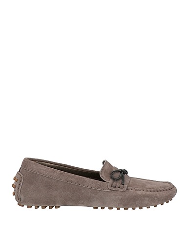 BRUNELLO CUCINELLI Loafers Grey Leather