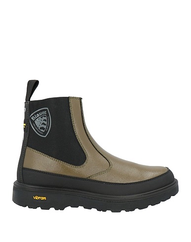 BLAUER. Ankle boot Military green Leather