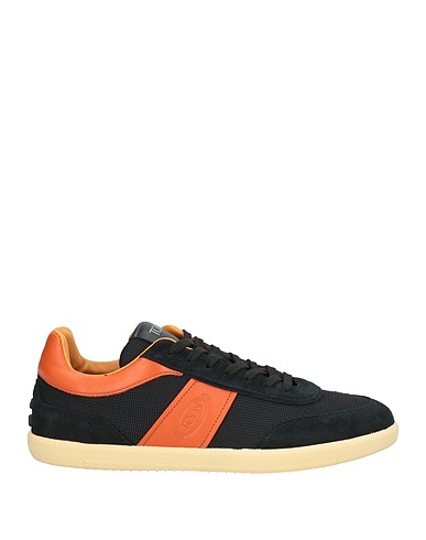 TOD'S Sneakers Midnight blue Leather, Textile fibres