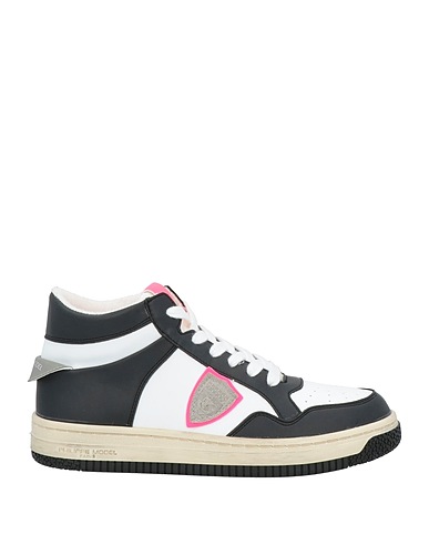 PHILIPPE MODEL Sneakers Black Leather, Textile fibres