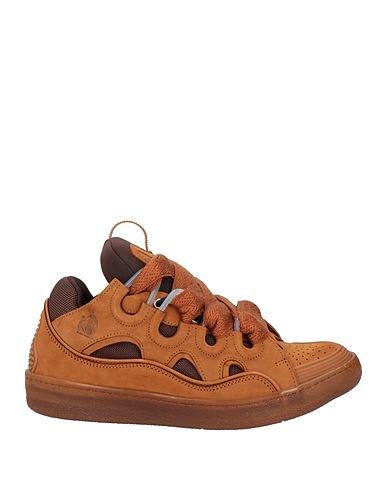 LANVIN Sneakers Marrón 57% Poliéster, 30% Piel de ternera, 13% Elastán
