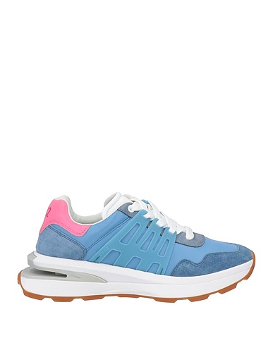 DSQUARED2 Sneakers Pastel blue Leather, Textile fibers