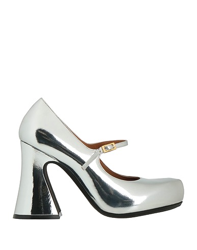 MARNI Pump Silver Leather