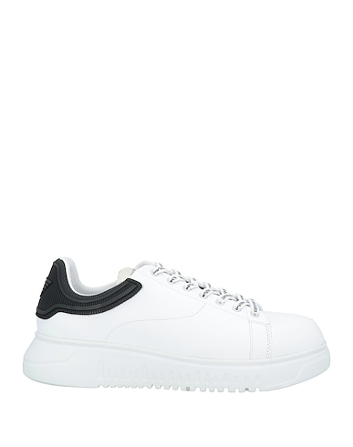 EMPORIO ARMANI Sneakers Blanc 100% Cuir de bovin, Caoutchouc