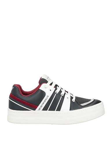 EMPORIO ARMANI Sneakers Black 100% Cow leather, Polyurethane coated, Polyester