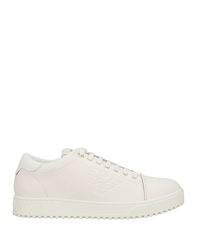 EMPORIO ARMANI Sneakers Bianco 100% Pelle di bovino, Poliestere