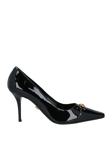 VERSACE Court Black Leather