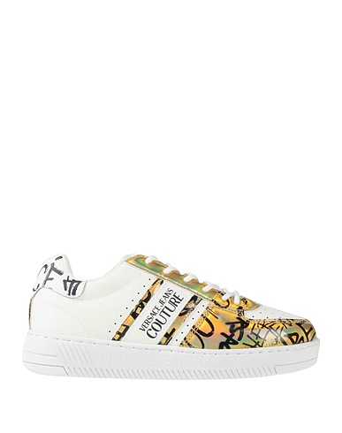 VERSACE JEANS COUTURE Sneakers White Leather, Synthetisches Material