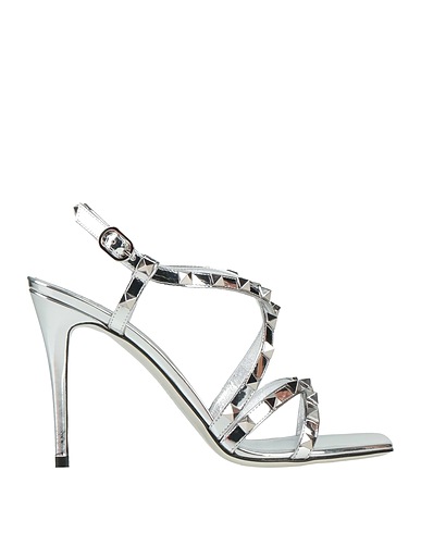VALENTINO GARAVANI Sandals Silver Leather