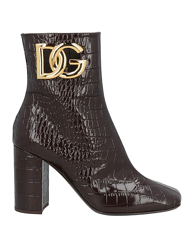 DOLCE&GABBANA Ankle boot Dark brown 100% Calfskin