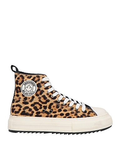 DSQUARED2 Sneakers Camel Calfskin, Rubber