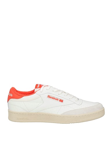 REEBOK Sneakers White Leather, Textile fibres