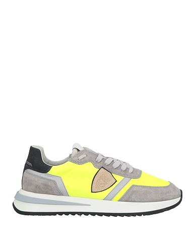 PHILIPPE MODEL FOOTWEAR Yellow Leather, Textile fibers