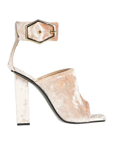 JUST CAVALLI Sandals Beige Textile fibers