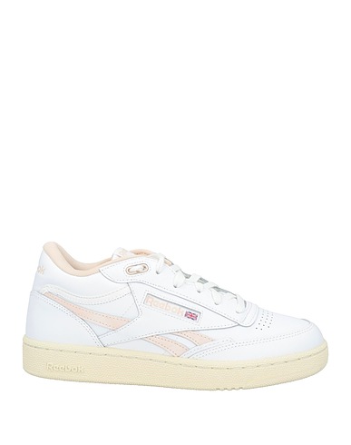 REEBOK Sneakers White Leather, Textile fibres