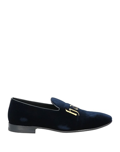 PHILIPP PLEIN Loafers Midnight blue Textile fibres