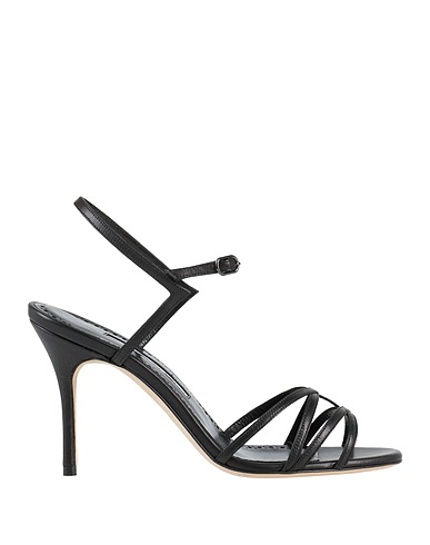 MANOLO BLAHNIK Сандалии Чёрный Кожа