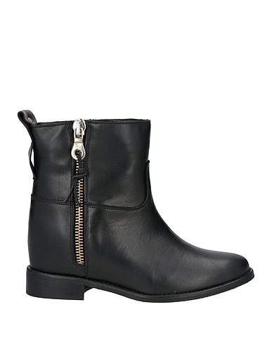 GISÉL MOIRÉ Ankle boot Black Calfskin