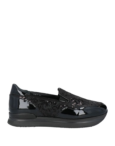 HOGAN Sneakers ATELIER Black Leather, Textile fibers