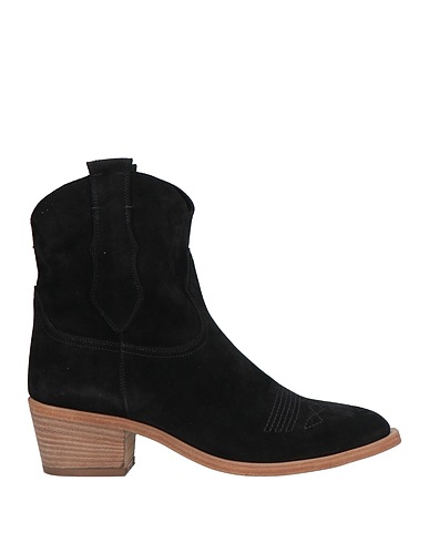 VICTORIA WOOD Ankle boot Black Leather