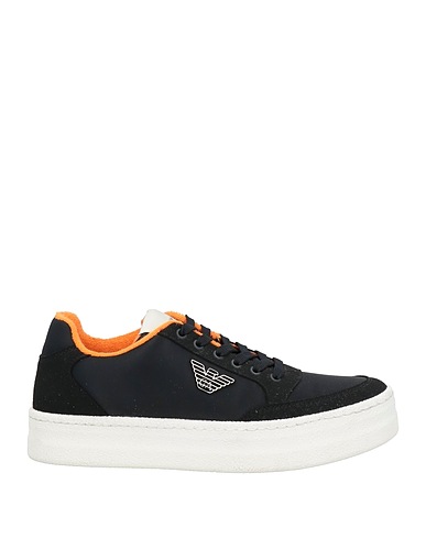 EMPORIO ARMANI Sneakers Black 100% Polyamide, Thermoplastic polyurethane, Polyester