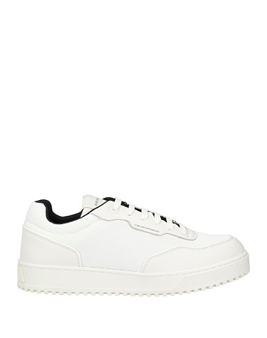 EMPORIO ARMANI Sneakers Weiß 100% Polyester, Rindsleder