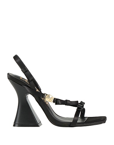 VERSACE JEANS COUTURE Sandals Black Textile fibres