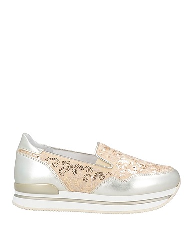 HOGAN Sneakers ATELIER Platinum Leather, Textile fibres