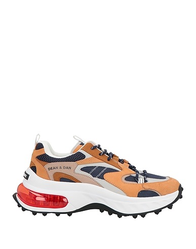 DSQUARED2 Sneakers Χρώμα της άμμου Δέρμα μοσχαριού, Ίνες υφασμάτων