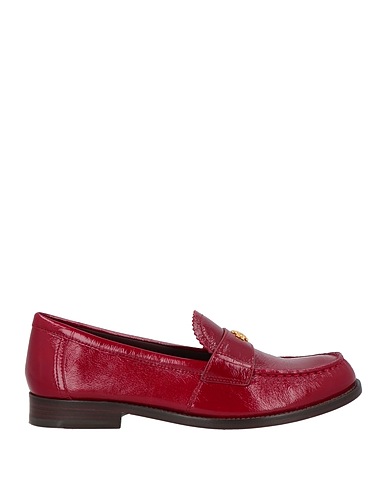 TORY BURCH Loafers Burgundy Leather