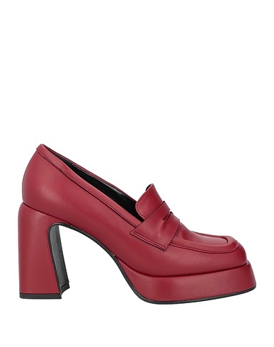 LORENZO MARI Loafers Brick red Leather