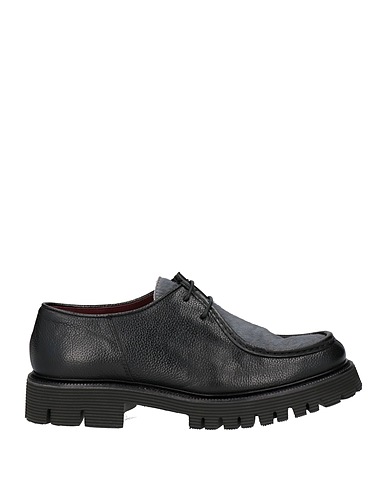 SEBOY'S Schnürschuhe Schwarz Leder