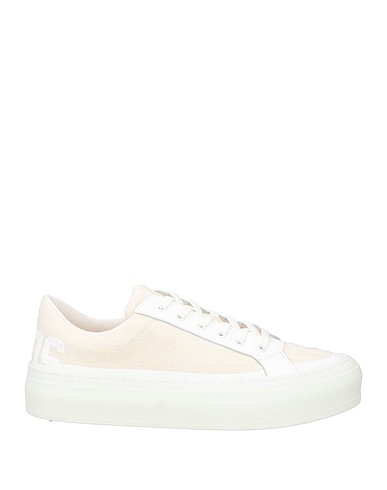 GCDS Sneakers Cream Leather, Textile fibres
