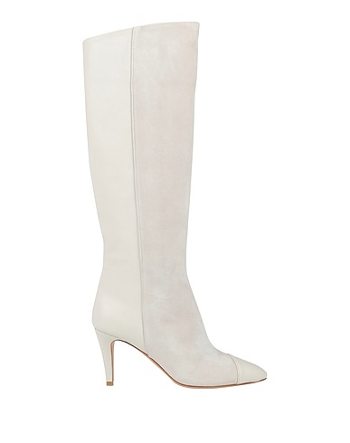 THE SELLER Boots Light grey Leather